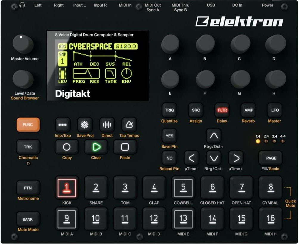 DTM・DAW Elektron Digitakt Using your DAW with Elektron boxes without Overbridge